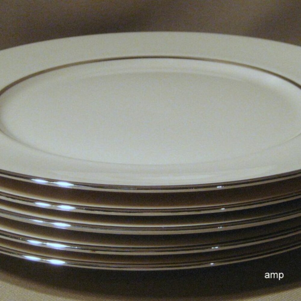Flintridge Bellemere Rim Shape Lot of 5 Dinner Plates 10 5/8" EXCELLENT